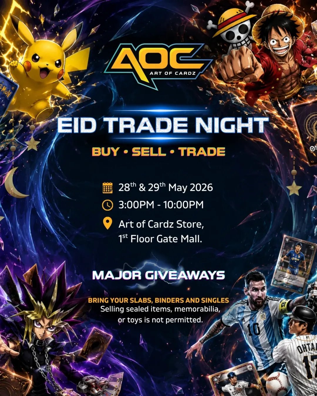 Art of Cardz Trading Nights May 28-29, 2026